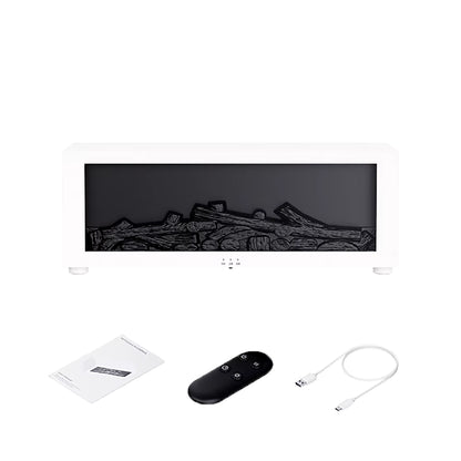 Flame Aroma Humidifier & Essential Oil Diffuser with LED Light and Remote Control - Elevate Your Home's Atmosphere!