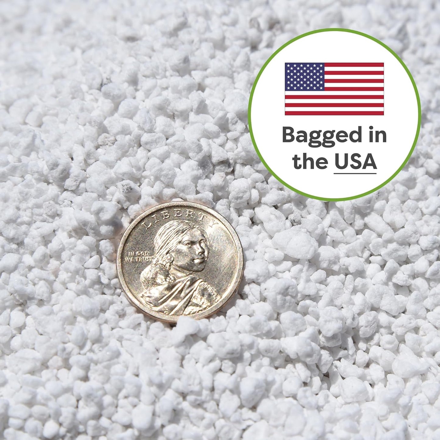 Organic Perlite, 8 Qt, Gardening Soil Drainage & Aeration | Lightweight Horticultural Mineral, Prevents Compacting, Mix into Potting Media for Indoor and Outdoor Containers