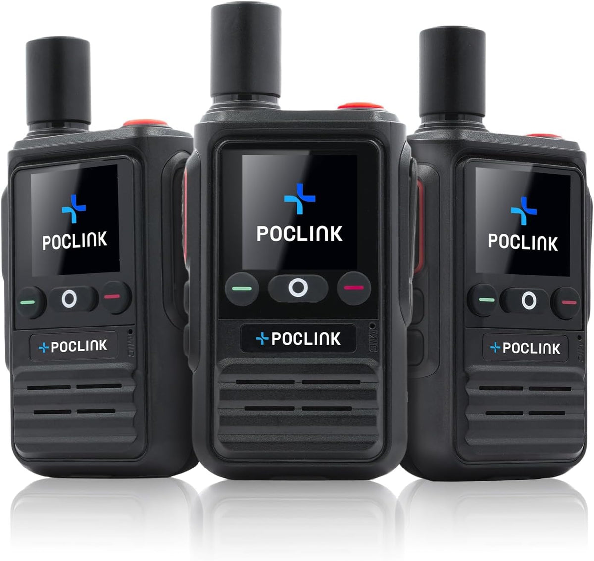 Lifetime Free Global Walkie Talkies Long Range, POC-1 Lite, 4G LTE Unlimited Range POC Two-Way Radios with Bluetooth & APP, 3000Mah Rechargeable Walkie Talkies, Support User Self-Group Creation