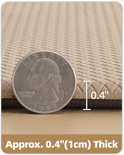 Kitchen Mat for Floor 17X59 anti Fatigue Easy Clean, Beige | Water&Oil Proof, Ideal for Light Cooking/Low Traffic Homes, anti Slip, for Comfort Standing, Bright Kitchen Decor