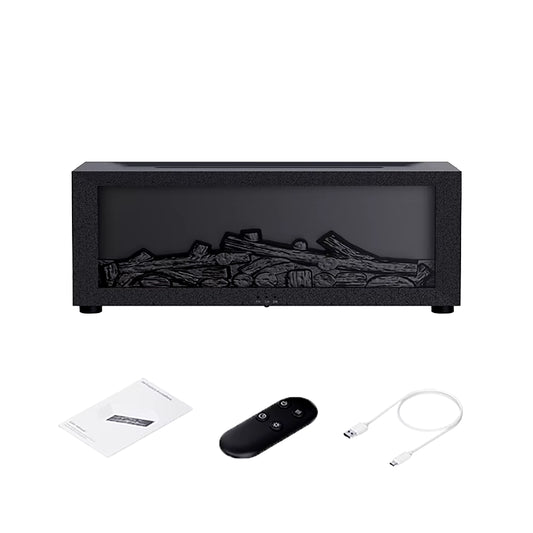 Flame Aroma Humidifier & Essential Oil Diffuser with LED Light and Remote Control - Elevate Your Home's Atmosphere!