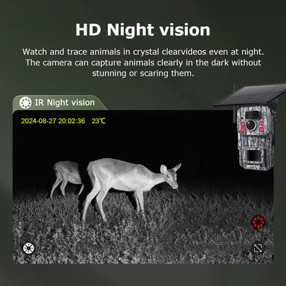 SECTEC 4G GPS Trail Hunting Camera GSM 4G Cellular Outdoor Trail Camera Invisible Lights Camouflage Hunting Camera Night Vision